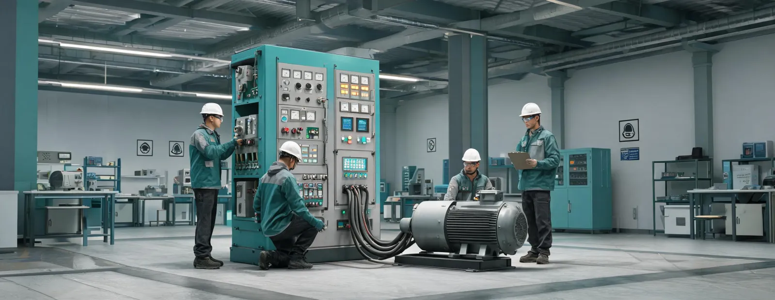 Application support team in a drive commissioning lab