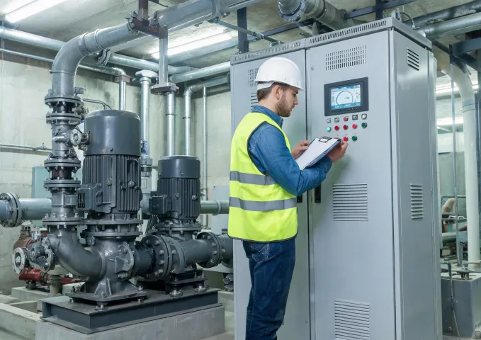 Pump station VFD panel review